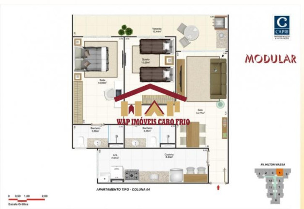 Imagem Apartamento com 2 Quartos à Venda, 78 m² em Passagem - Cabo Frio Imagem Apartamento com 2 Quartos à Venda, 78 m² em Passagem - Cabo Frio