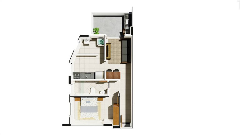 Imagem Apartamento com 1 Quarto à Venda, 50 m² em Caicara - Praia Grande