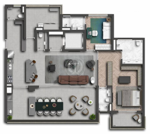 Imagem Apartamento com 3 Quartos à Venda, 174 m² em Santo Amaro - São Paulo