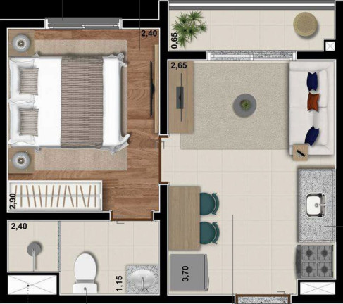 Imagem Apartamento com 1 Quarto à Venda, 24 m² em Saúde - São Paulo Imagem Apartamento com 1 Quarto à Venda, 24 m² em Saúde - São Paulo