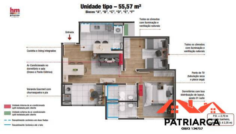 Imagem Apartamento com 2 Quartos à Venda, 55 m² em Jardim Do Bosque - Hortolândia Imagem Apartamento com 2 Quartos à Venda, 55 m² em Jardim Do Bosque - Hortolândia