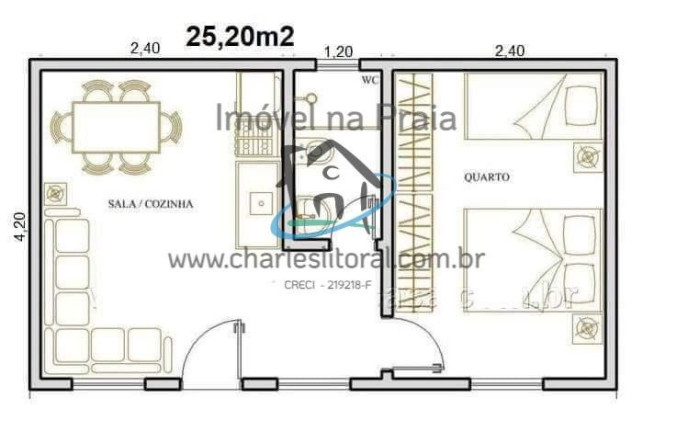 Imagem Casa com 2 Quartos à Venda, 50 m² em Jaraguá - Caraguatatuba