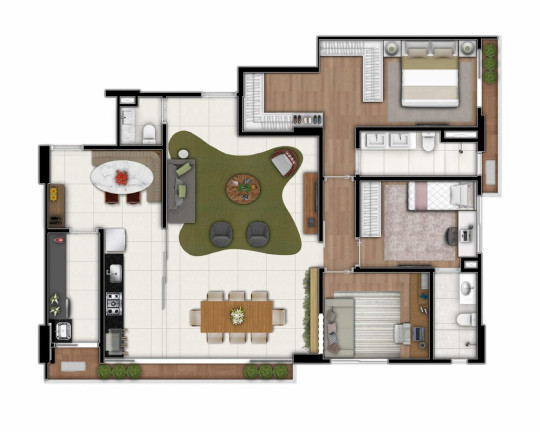 Imagem Apartamento com 3 Quartos à Venda, 130 m² em Jardim América - Goiânia