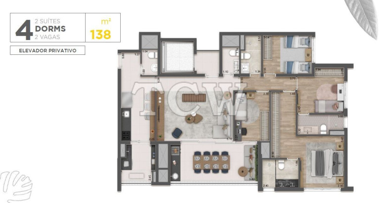 Imagem Apartamento com 4 Quartos à Venda, 138 m² em Alto Da Moóca - São Paulo