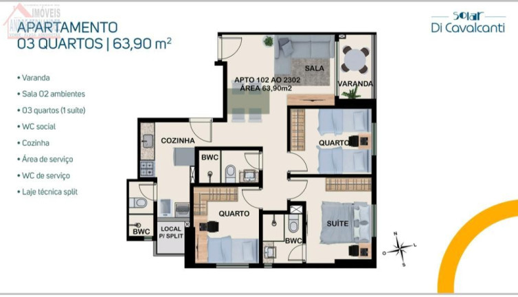 Imagem Apartamento com 3 Quartos à Venda, 64 m² em Madalena - Recife