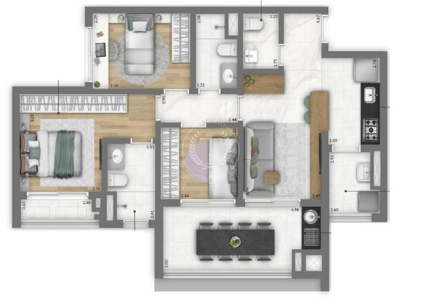 Imagem Apartamento com 2 Quartos à Venda, 61 m² em Vila Clementino - São Paulo
