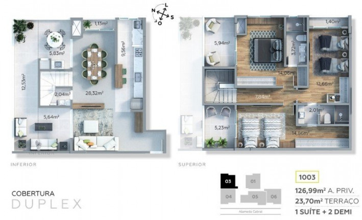 Imagem Cobertura com 2 Quartos à Venda, 133 m² em São Francisco - Curitiba Imagem Cobertura com 2 Quartos à Venda, 133 m² em São Francisco - Curitiba