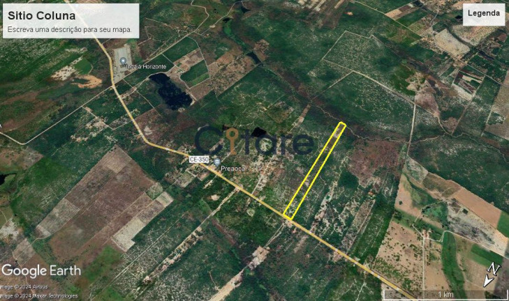 Terreno à Venda, 99.520 m² em Mal Cozinhado - Horizonte