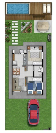 Imagem Casa com 2 Quartos à Venda, 105 m² em Distrito Industrial Do Una - Taubaté