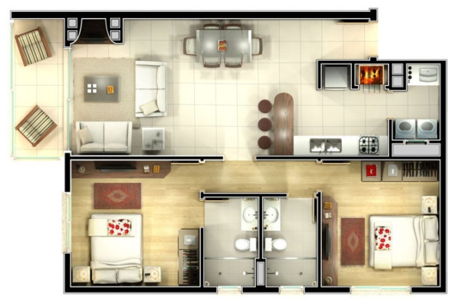 Imagem Apartamento com 2 Quartos à Venda, 83 m² em Prinstrop - Gramado Imagem Apartamento com 2 Quartos à Venda, 83 m² em Prinstrop - Gramado