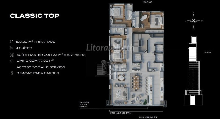 Imagem Apartamento com 4 Quartos à Venda, 143 m² em Centro - Balneário Camboriú Imagem Apartamento com 4 Quartos à Venda, 143 m² em Centro - Balneário Camboriú