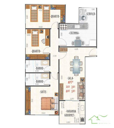 Imagem Apartamento com 3 Quartos à Venda, 86 m² em Centro - Juiz De Fora Imagem Apartamento com 3 Quartos à Venda, 86 m² em Centro - Juiz De Fora