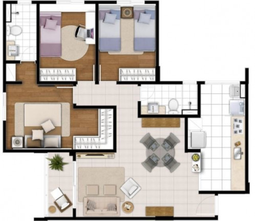 Imagem Apartamento com 3 Quartos à Venda, 80 m² em Jardim Nova Europa - Campinas Imagem Apartamento com 3 Quartos à Venda, 80 m² em Jardim Nova Europa - Campinas