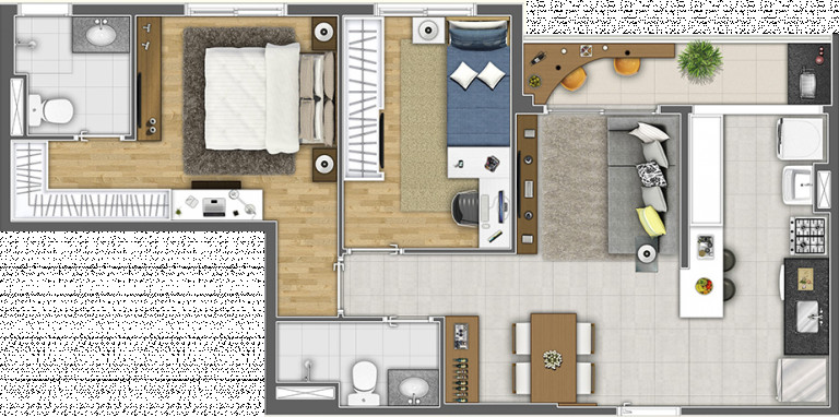 Imagem Apartamento com 3 Quartos à Venda, 66 m² em Jardim Das Belezas - Carapicuíba
