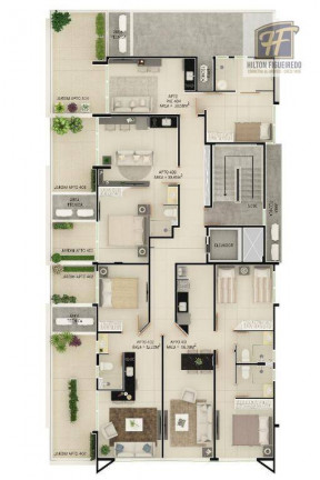 Imagem Apartamento com 2 Quartos à Venda, 53 m² em Bessa - João Pessoa