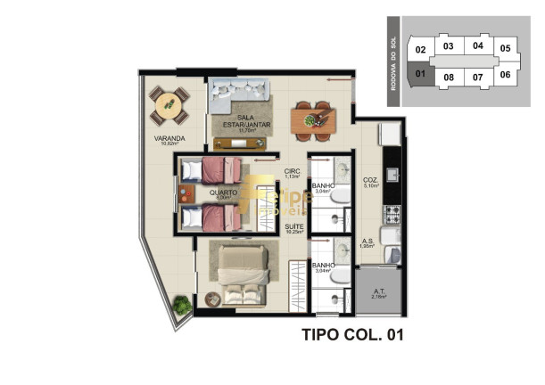Imagem Imóvel com 2 Quartos à Venda, 59 m² em Praia De Itaparica - Vila Velha Imagem Imóvel com 2 Quartos à Venda, 59 m² em Praia De Itaparica - Vila Velha