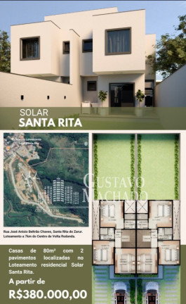 Casa com 3 Quartos à Venda, 150 m² em Santa Rita Do Zarur - Volta Redonda