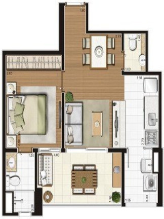 Imagem Apartamento com 2 Quartos à Venda, 73 m² em Campo Belo - São Paulo Imagem Apartamento com 2 Quartos à Venda, 73 m² em Campo Belo - São Paulo