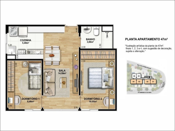 Imagem Imóvel com 1 Quarto à Venda, 35 m² em Jardim Jamaica - Santo André