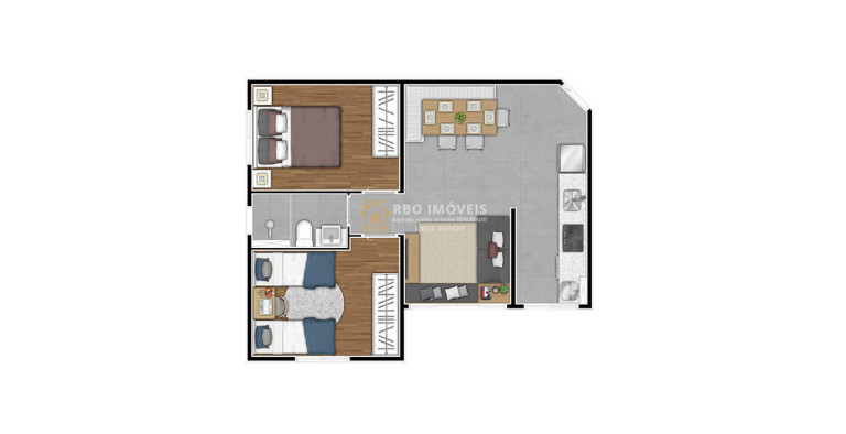 Imagem Apartamento com 1 Quarto à Venda, 35 m² em Nova Itapevi - Itapevi
