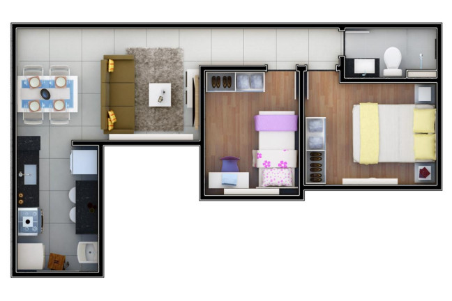 Imagem Apartamento com 2 Quartos à Venda, 46 m² em Glória - Belo Horizonte Imagem Apartamento com 2 Quartos à Venda, 46 m² em Glória - Belo Horizonte