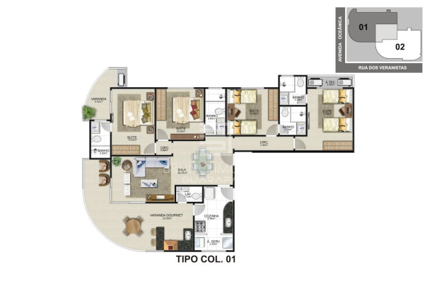 Imagem Apartamento com 4 Quartos à Venda, 135 m² em Praia Do Morro - Guarapari