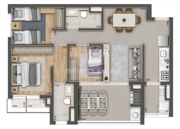 Imagem Apartamento com 3 Quartos à Venda, 76 m² em Vila Clementino - São Paulo