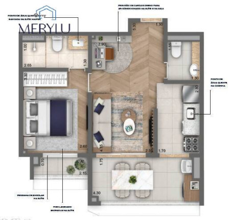 Foto do imóvel Apartamento com 1 Quarto à Venda, 47 m² em Vila Mariana - São Paulo