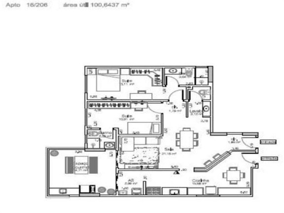 Apartamento com 2 Quartos à Venda, 101 m² em Vila Guilhermina - Praia Grande