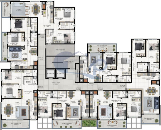 Imagem Apartamento com 2 Quartos à Venda, 84 m² em Praia Da Cal - Torres Imagem Apartamento com 2 Quartos à Venda, 84 m² em Praia Da Cal - Torres