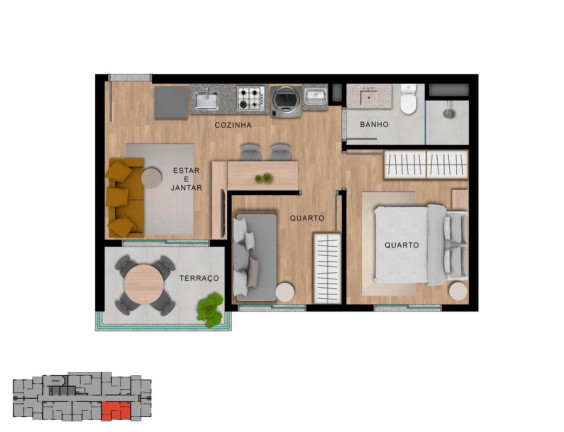 Imagem Imóvel com 2 Quartos à Venda, 37 m² em Vila Sônia - São Paulo Imagem Imóvel com 2 Quartos à Venda, 37 m² em Vila Sônia - São Paulo