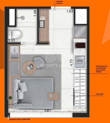 Imagem Apartamento com 1 Quarto à Venda, 26 m² em Moema - São Paulo Imagem Apartamento com 1 Quarto à Venda, 26 m² em Moema - São Paulo
