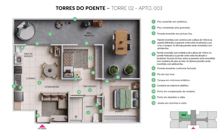 Imagem Imóvel com 2 Quartos à Venda, 46 m² em Ceilândia Norte (ceilândia) - Brasília