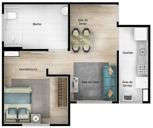 Imagem Imóvel com 2 Quartos à Venda, 42 m² em Jardim São Savério - São Paulo