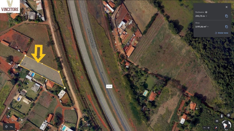 Terreno à Venda, 3.192 m² em Taquara Branca - Hortolândia