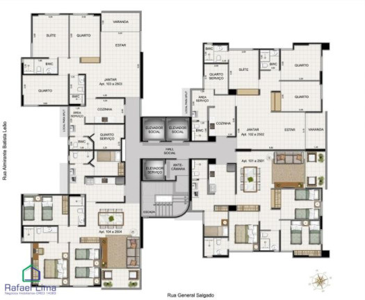 Apartamento com 3 Quartos à Venda, 95 m² em Boa Viagem - Recife