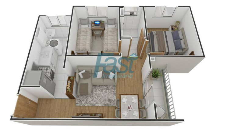 Imagem Apartamento com 2 Quartos à Venda, 42 m² em Ribeirão Do Lipa - Cuiabá