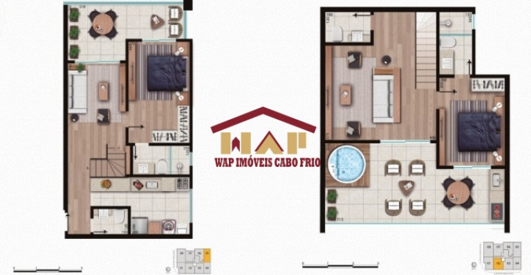 Imagem Apartamento com 1 Quarto à Venda, 50 m² em Braga - Cabo Frio Imagem Apartamento com 1 Quarto à Venda, 50 m² em Braga - Cabo Frio