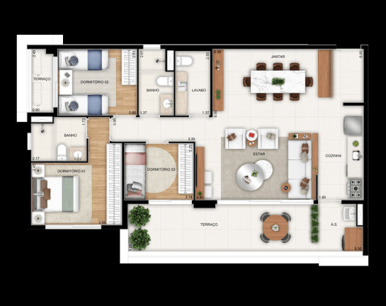 Imagem Apartamento com 2 Quartos à Venda, 100 m² em Parque Imperial - São Paulo Imagem Apartamento com 2 Quartos à Venda, 100 m² em Parque Imperial - São Paulo