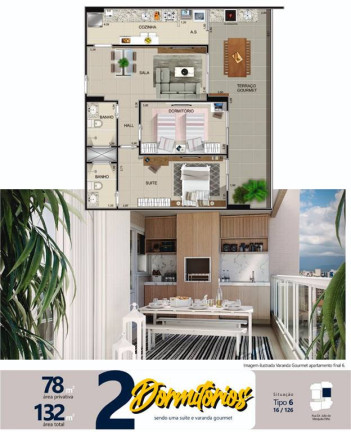 Imagem Apartamento com 2 Quartos à Venda, 79 m² em Guilhermina - Praia Grande Imagem Apartamento com 2 Quartos à Venda, 79 m² em Guilhermina - Praia Grande