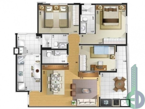 Imagem Imóvel com 2 Quartos à Venda, 90 m² em Cerâmica - São Caetano Do Sul Imagem Imóvel com 2 Quartos à Venda, 90 m² em Cerâmica - São Caetano Do Sul