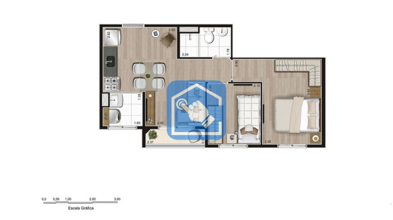 Imagem Apartamento com 2 Quartos à Venda, 39 m² em Parque Ipê - São Paulo Imagem Apartamento com 2 Quartos à Venda, 39 m² em Parque Ipê - São Paulo