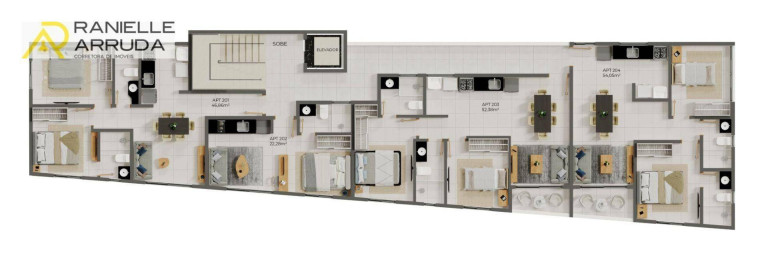 Imagem Apartamento com 2 Quartos à Venda, 48 m² em Poço - Cabedelo