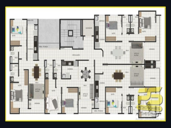 Imagem Apartamento com 2 Quartos à Venda, 56 m² em Estados - João Pessoa