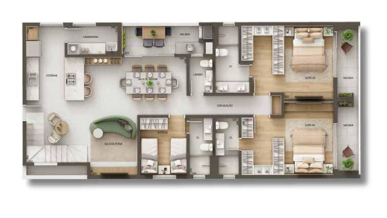 Imagem Apartamento à Venda, 142 m² em Centro - Araucaria Imagem Apartamento à Venda, 142 m² em Centro - Araucaria