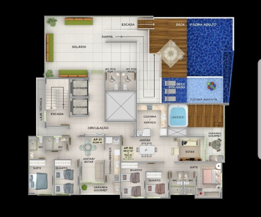 Imagem Apartamento com 2 Quartos à Venda, 70 m² em Cabo Branco - João Pessoa