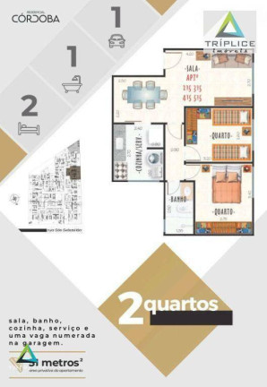 Imagem Apartamento com 2 Quartos à Venda, 47 m² em Santa Helena - Juiz De Fora