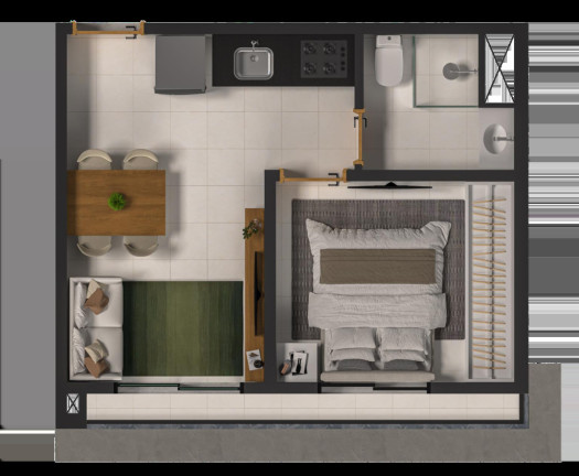 Imagem Apartamento com 1 Quarto à Venda, 28 m² em Vila Monte Alegre - São Paulo