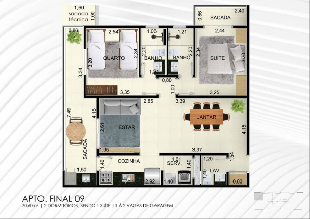 Imagem Apartamento com 3 Quartos à Venda, em Toninhas - Ubatuba Imagem Apartamento com 3 Quartos à Venda, em Toninhas - Ubatuba