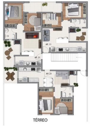 Imagem Apartamento com 3 Quartos à Venda, 80 m² em Carioca - São José Dos Pinhais